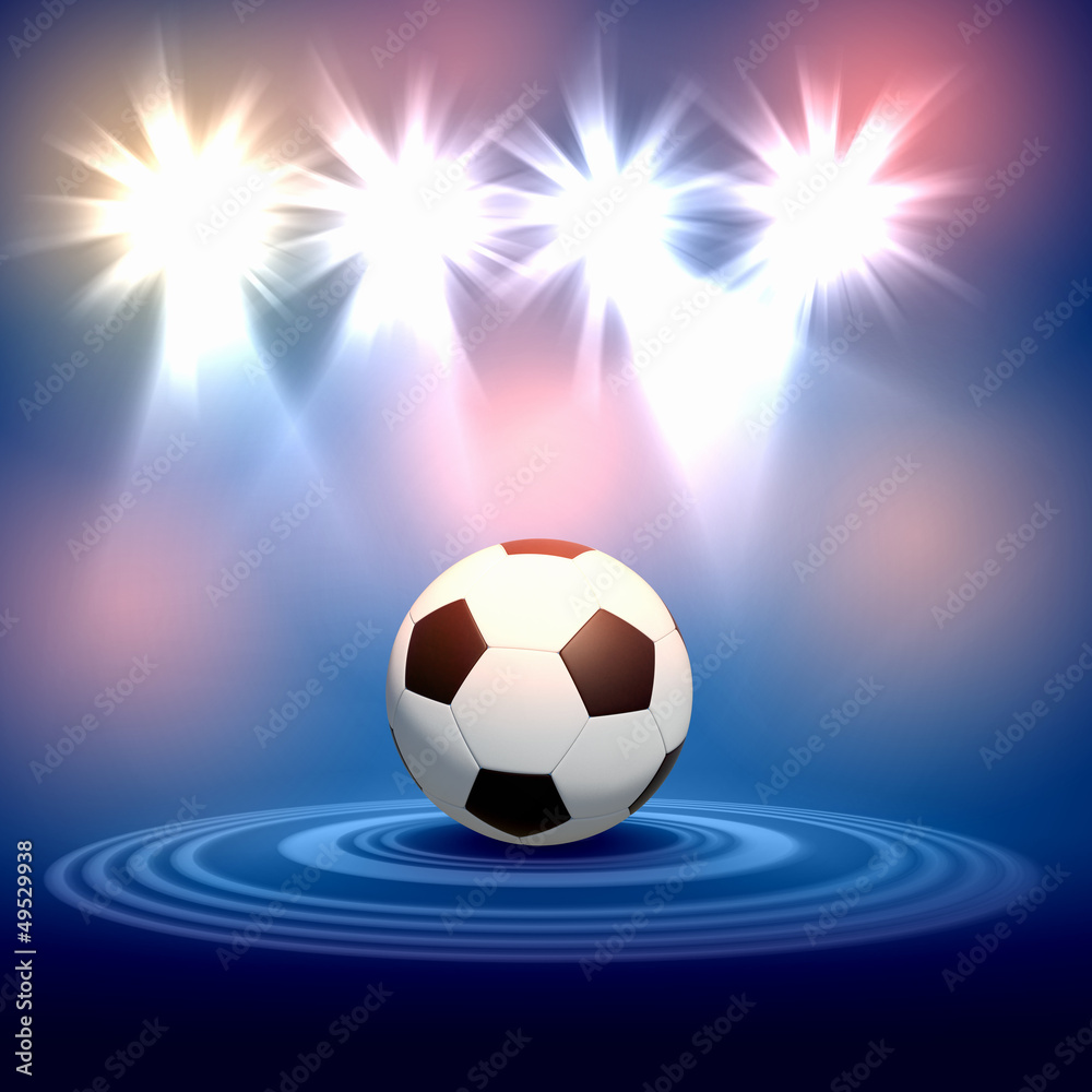 Fototapeta premium black and white soccer ball