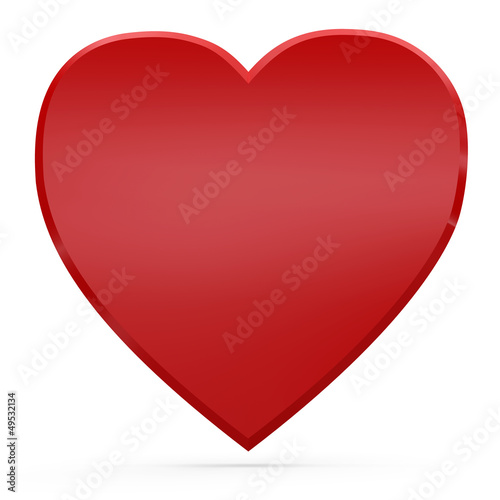 Free Download 3D red heart - GFXLoad