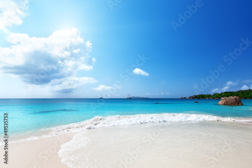 Anse Lazio beach at Praslin island  Seychelles