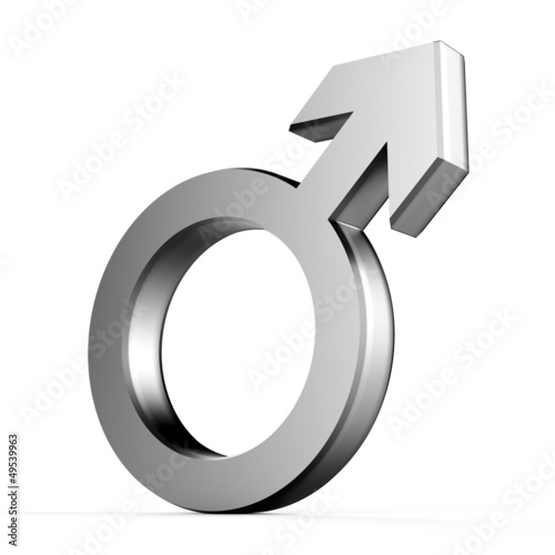 3D male symbols... 3D male signs