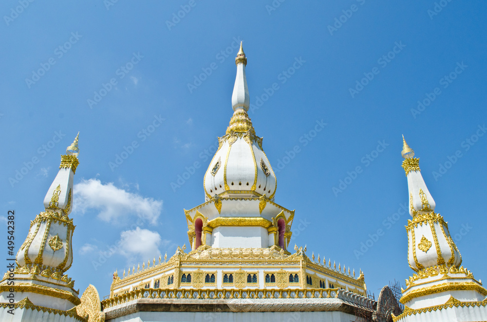 Naklejka premium pagoda in the temple of Thailand.