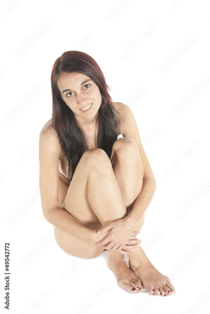 Obraz premium Young women sitting ready for relaxing spa therapy
