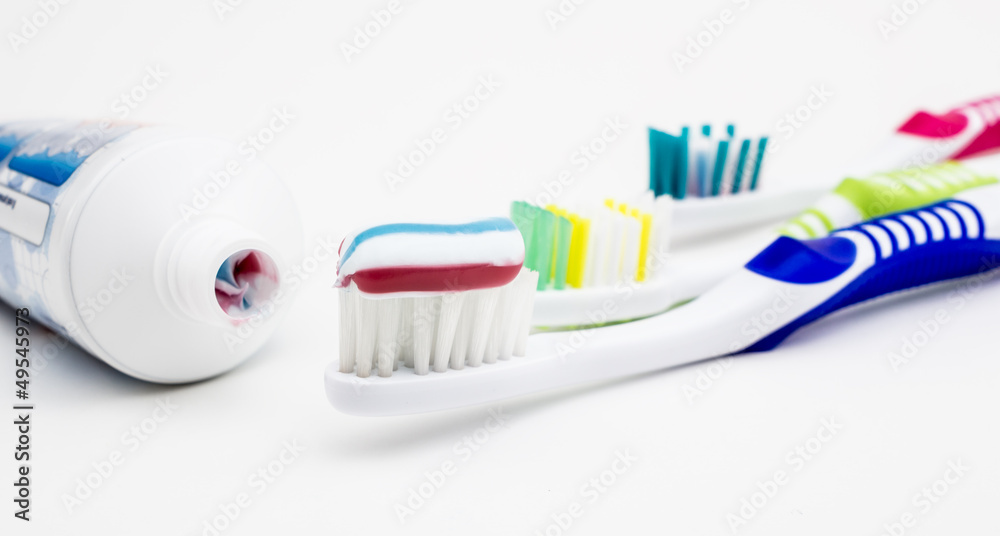 Tooth brush with tooth paste Tooth brush with tooth paste