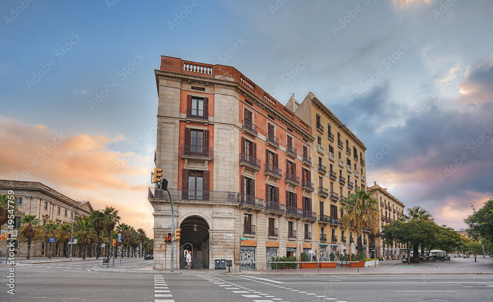 architecture of Barcelona. Spain.