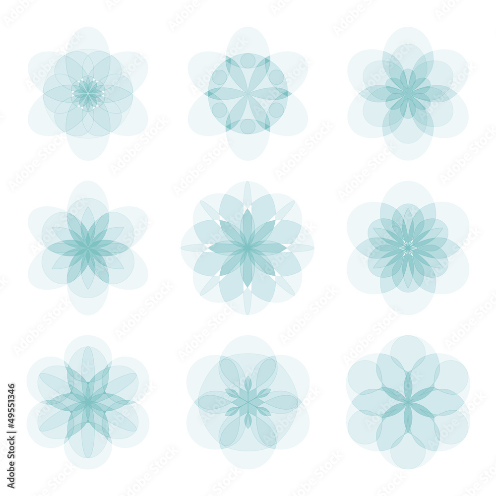 Set of flowers Set of flowers