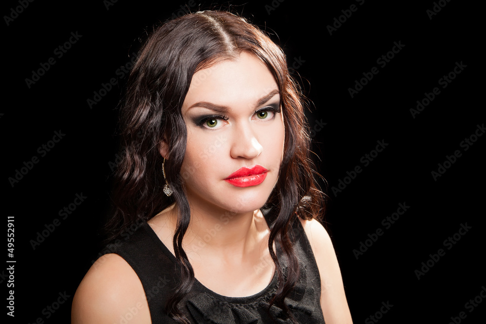 Fototapeta premium portrait of beautiful stylish woman