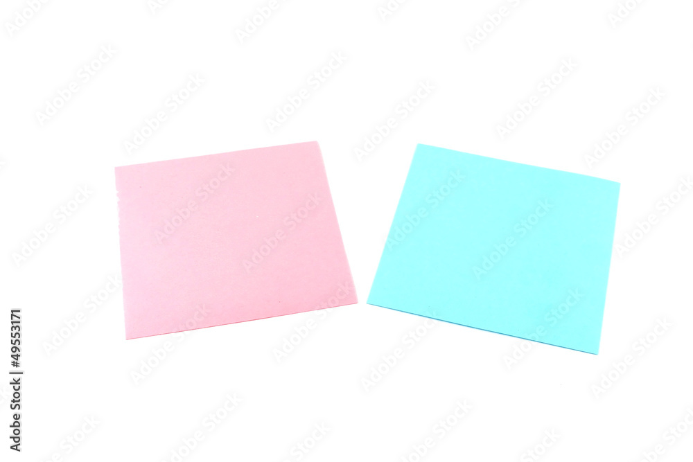 Two color reminder notes Two color reminder notes