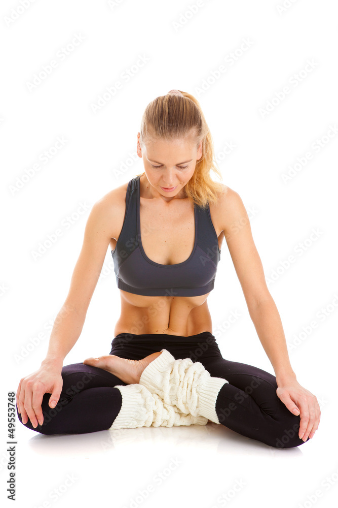 Fototapeta premium yoga, isolated