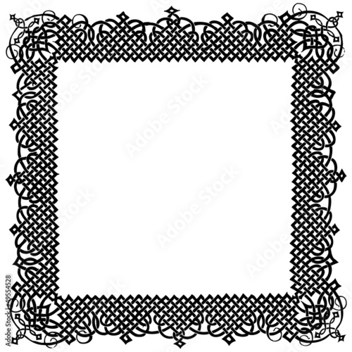 Calligraphic frame background