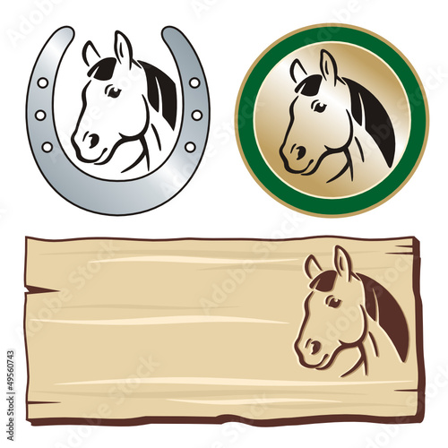Horse Board Sign