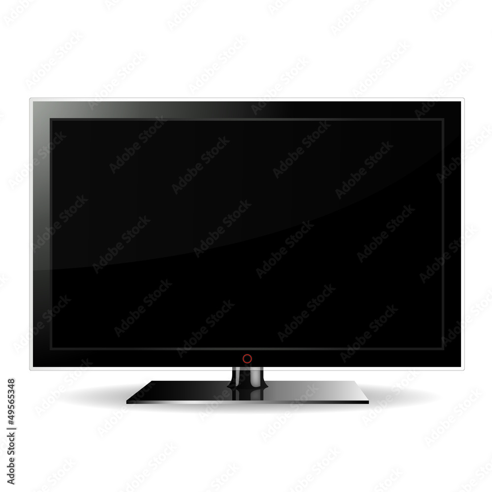 lcd tv, realistic vector illustration. lcd tv, realistic vector illustration.
