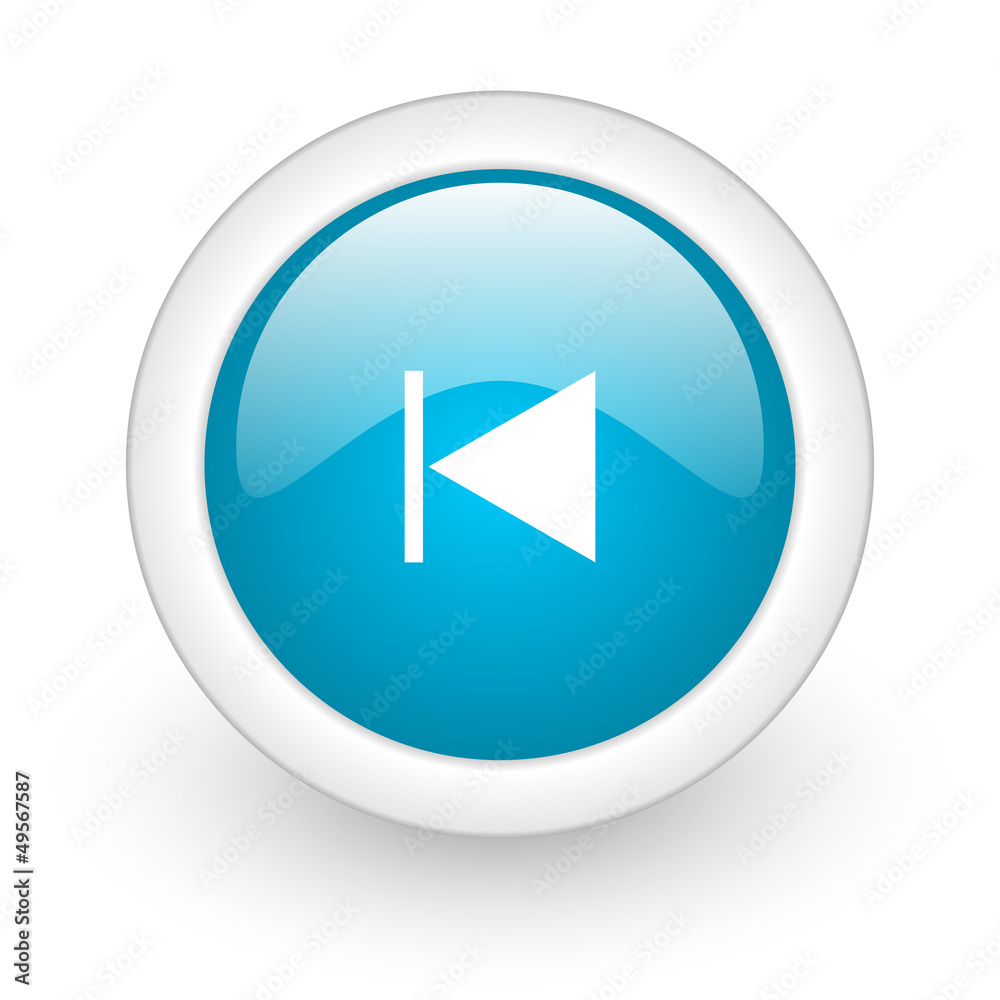 prev blue circle glossy web icon on white background prev blue circle glossy web icon on white background