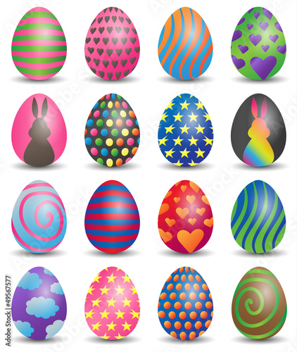 Ostereier Vektor Set