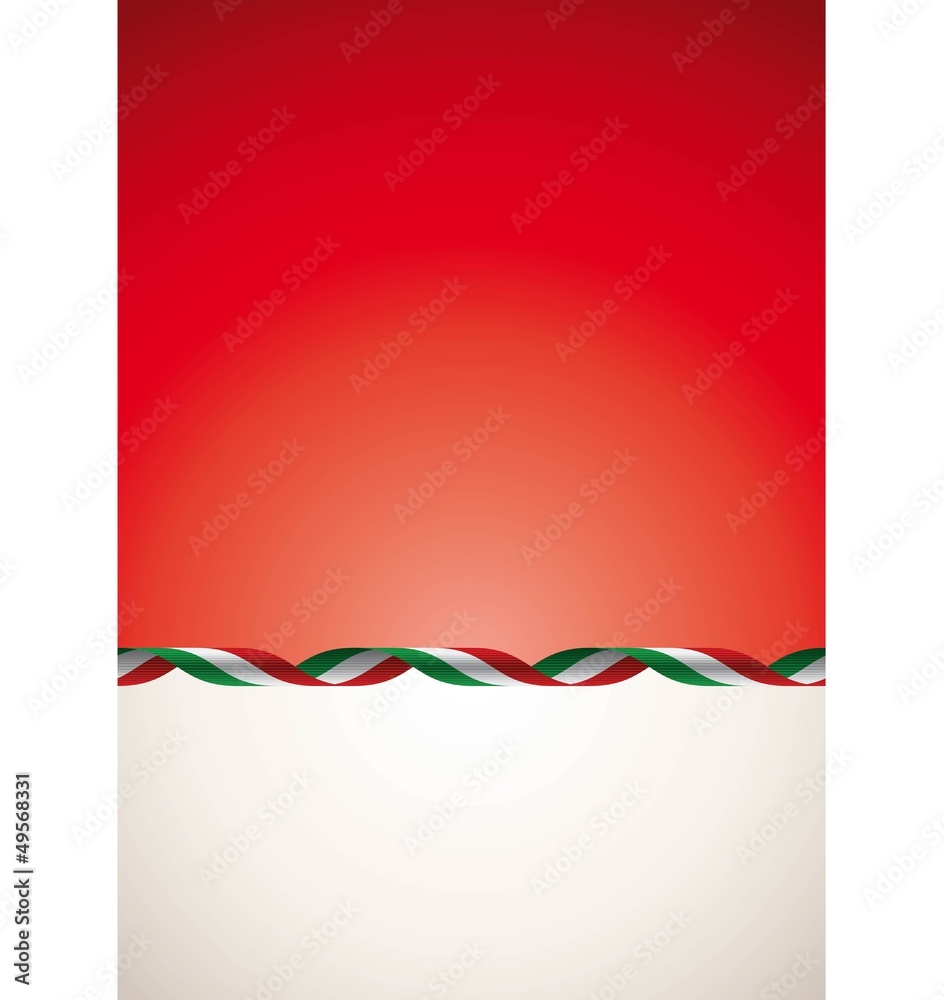 Sfondo nastro tricolore italiano - Italian ribbon background Stock Vector |  Adobe Stock