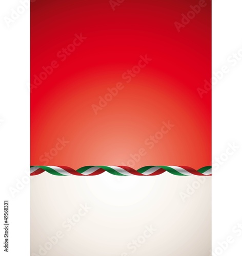 Sfondo nastro tricolore italiano - Italian ribbon background