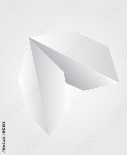 Leaf made by origami technique