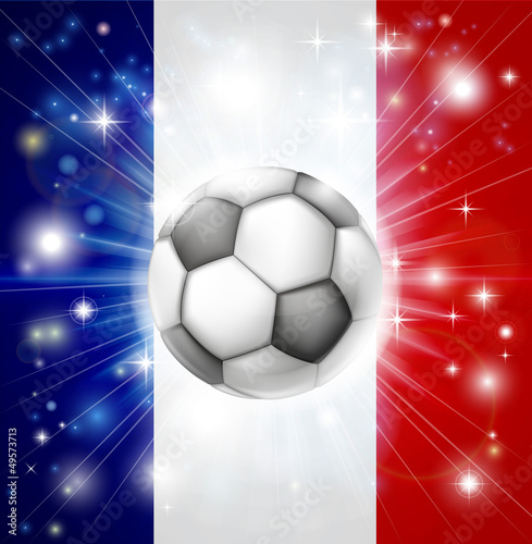 France soccer flag