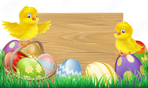 Blank Easter Sign