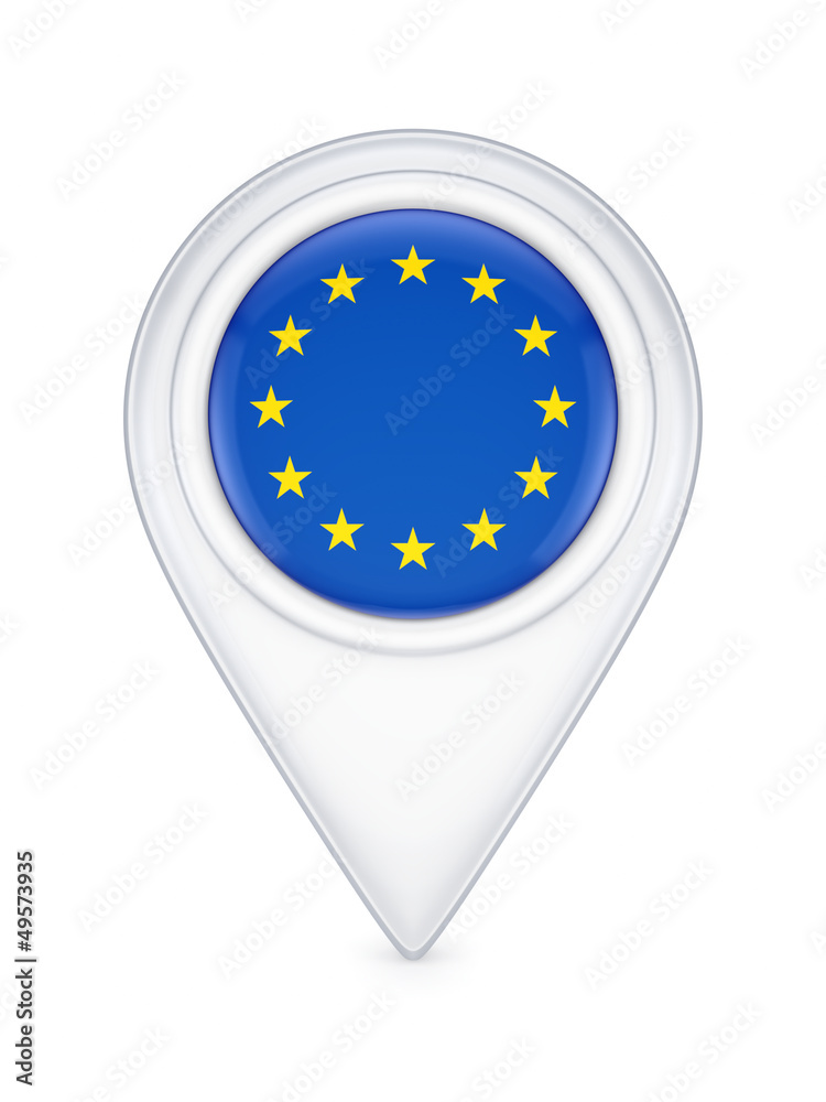 Icon with EU symbol. Icon with EU symbol.