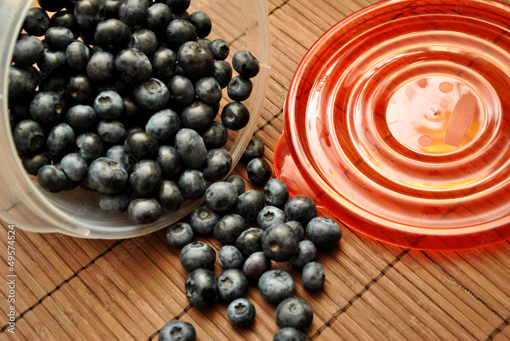 Blueberries in a Storage Container Blueberries in a Storage Container