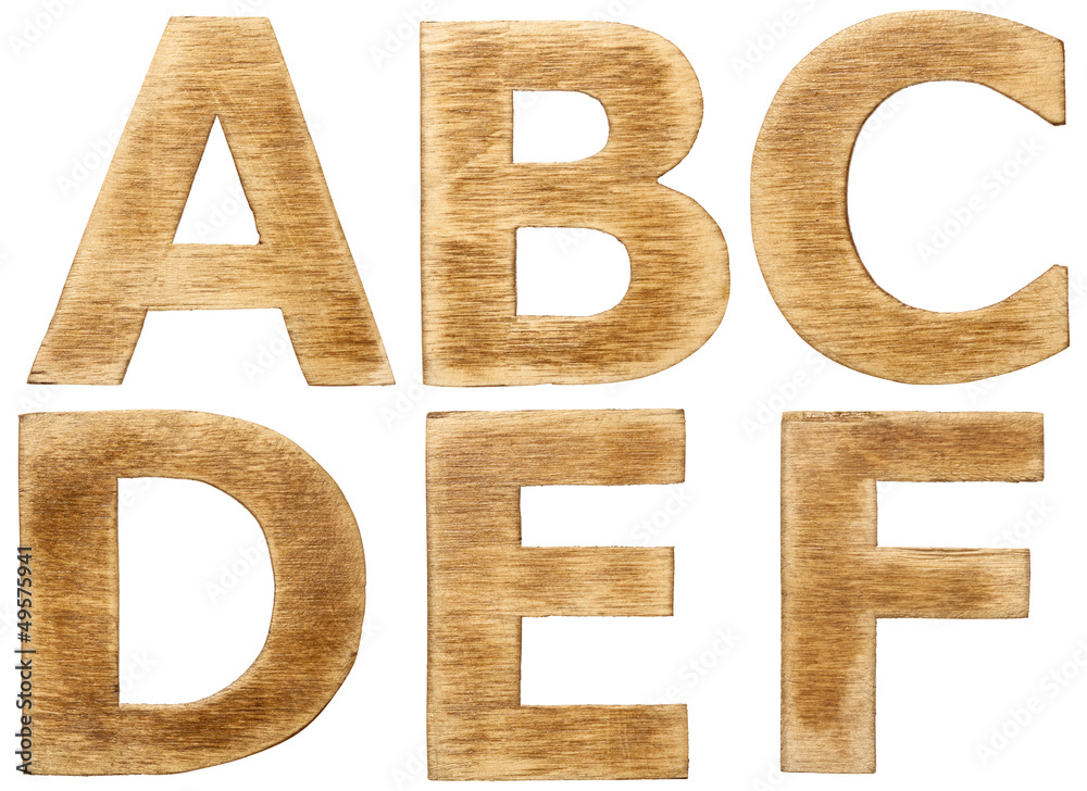 Wooden alphabet Wooden alphabet