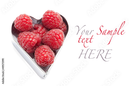 Fresh raspberries