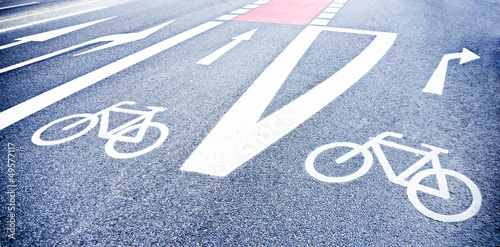 Quadro em tela bicycle lane