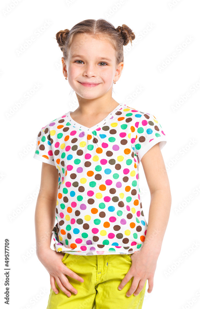 Studio portrait of cute little girl Studio portrait of cute little girl