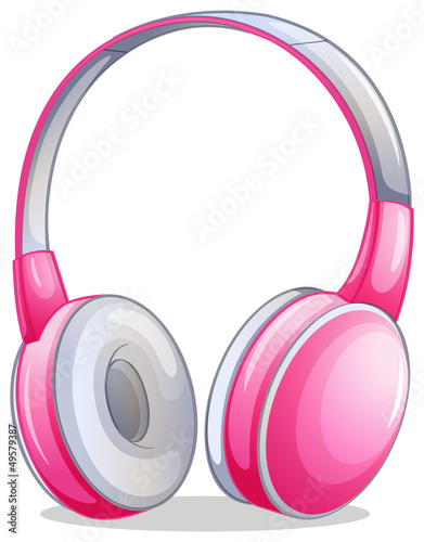 A pink headset