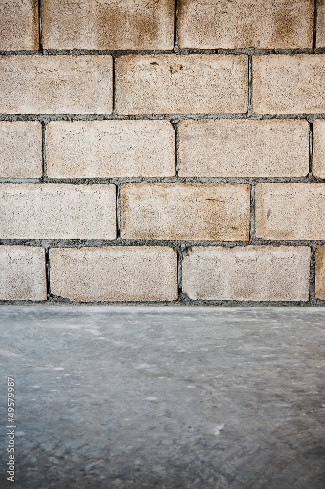 Fototapeta premium Block of concrete wall background
