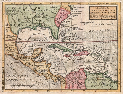 West Indies old map