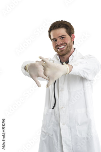 Schutz gegen Infektionen mit Handschuhe © Bernd Leitner