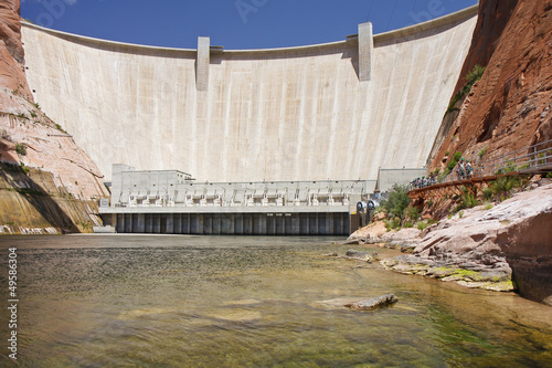 Hoover Dam on the Nevada-Arizona border photo