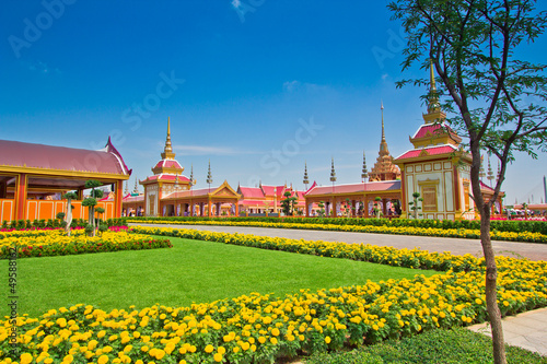 Thai royal funeral in bangkok thailand photo