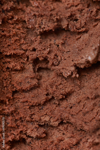Textur von Schokoladeneis als Hintergrund