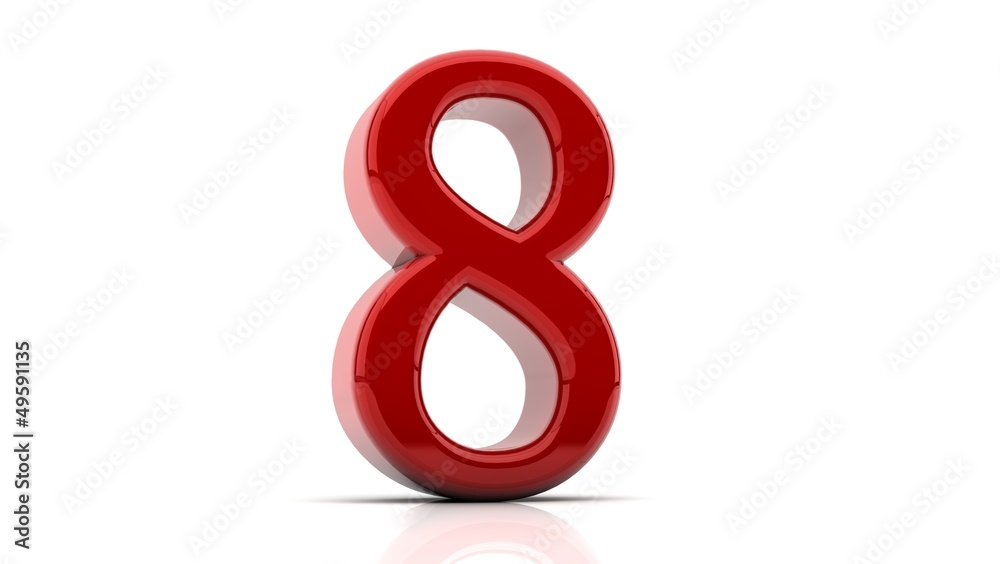 3d Number eight 3d Number eight