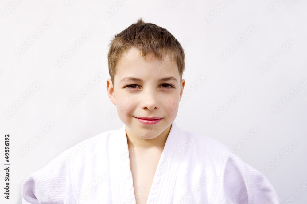 portrait of cute young teen boy in kimono portrait of cute young teen boy in kimono