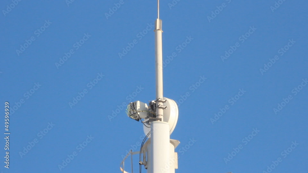Telecommunication tower with antennas of cellular communication Telecommunication tower with antennas of cellular communication