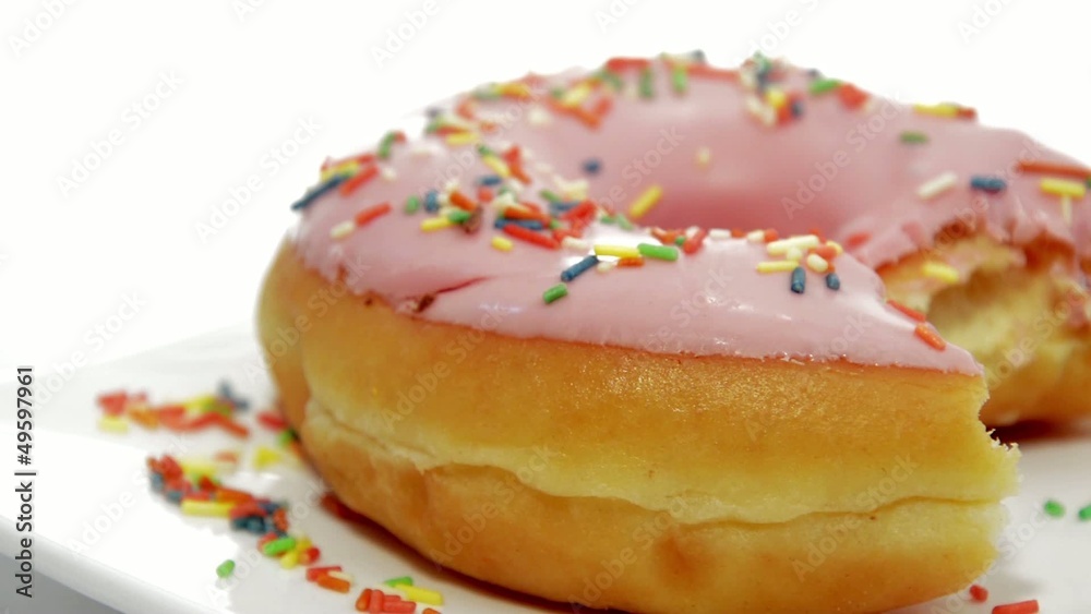Pink Donut turning around (loopable HD video) Pink Donut turning around (loopable HD video)