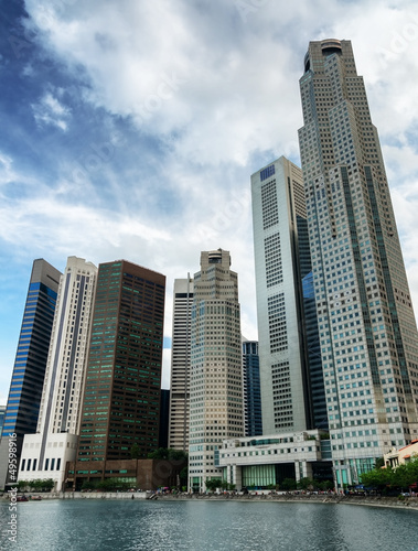 Skyscrapers in financial district of Singapore