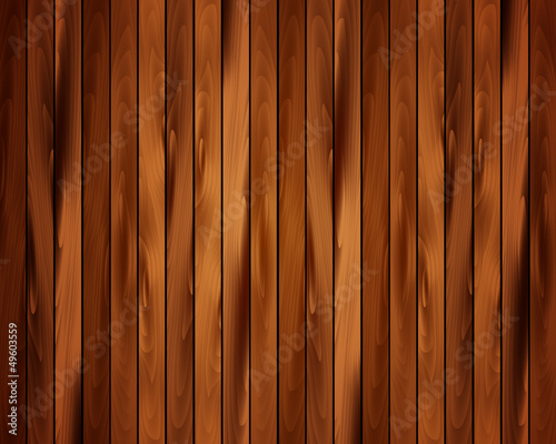 Realistic wooden background