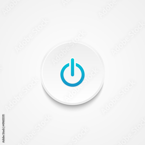 White power button