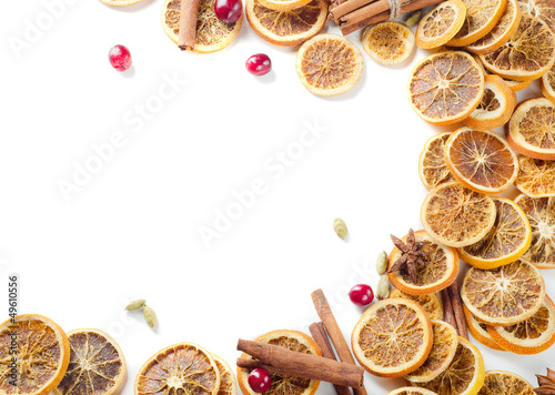 spices and dried oranges