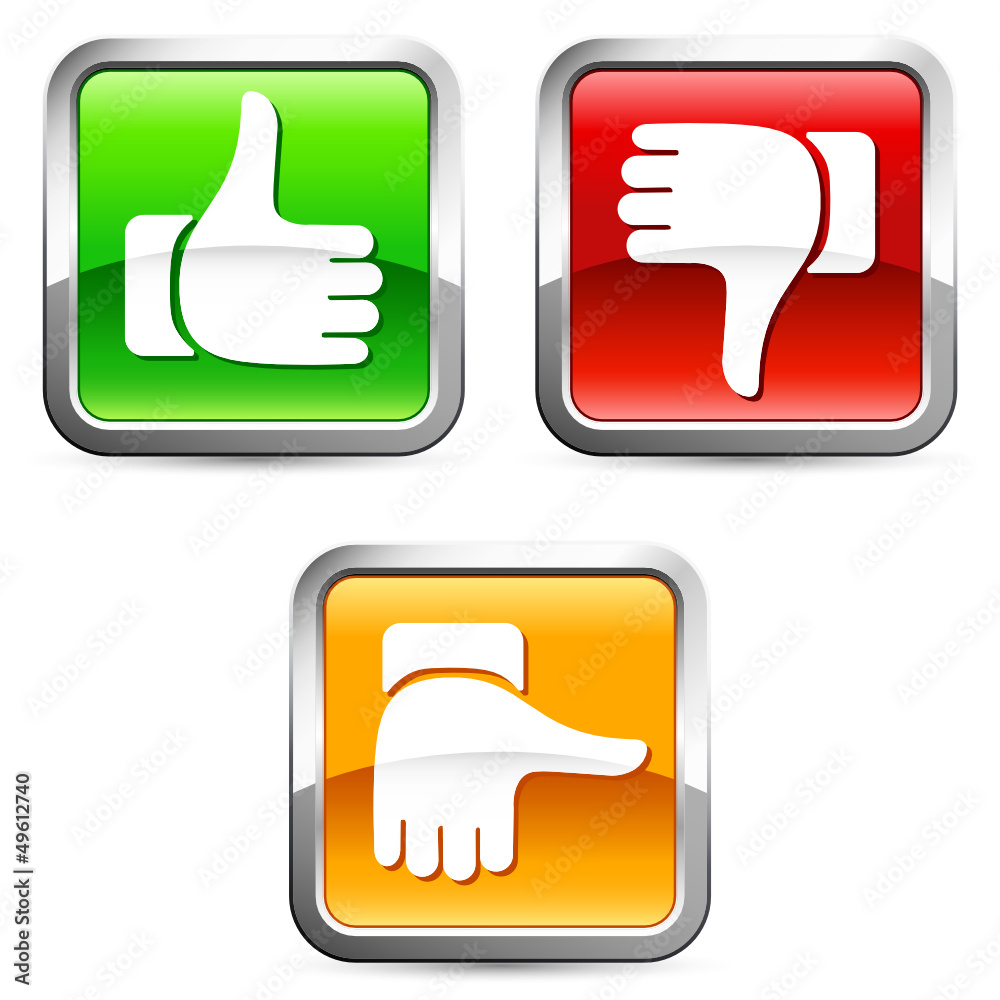 voting buttons - Bewertung, Voting, Qualität