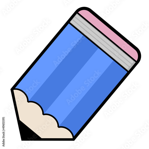 Creative blue pencil