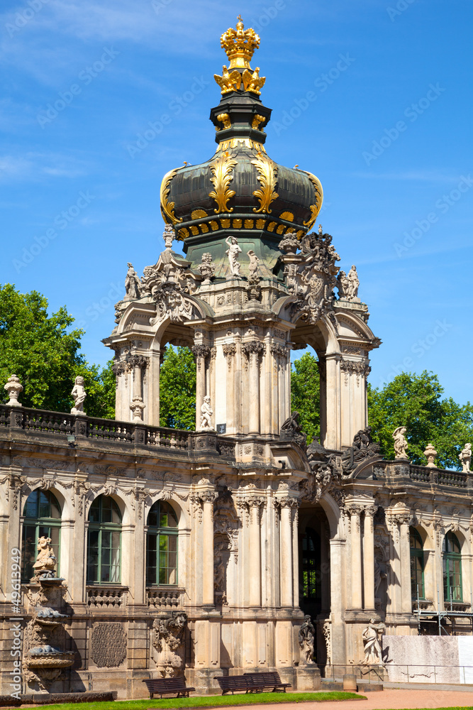 The Zwinger palace of Dresden. eastern Germany, built in Rococo