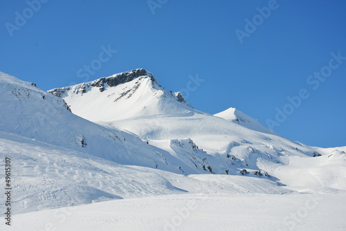 Alpines Skigebiet
