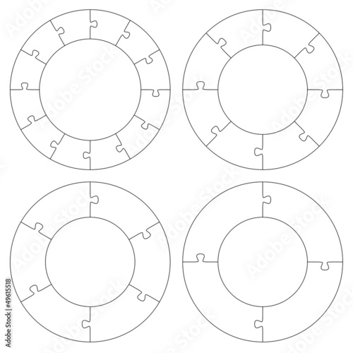 Puzzle Vorlagen Kreis