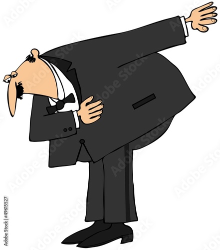 Man taking a bow