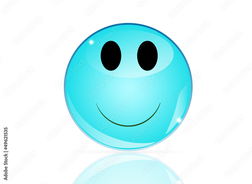 Fototapeta premium Boule bleue